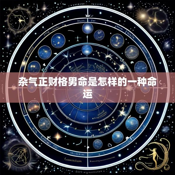 杂气正财格男命是怎样的一种命运