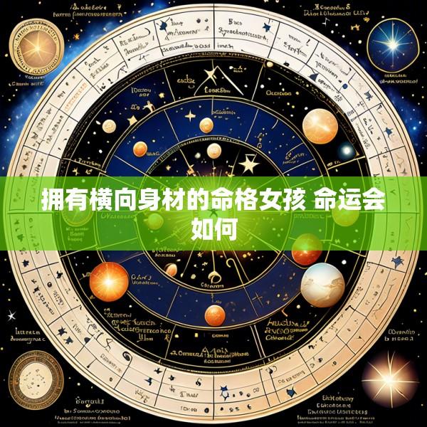 拥有横向身材的命格女孩 命运会如何