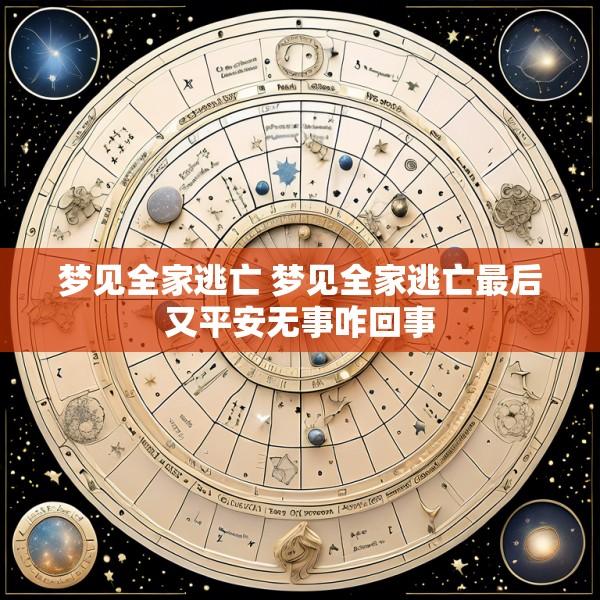 梦见全家逃亡 梦见全家逃亡最后又平安无事咋回事