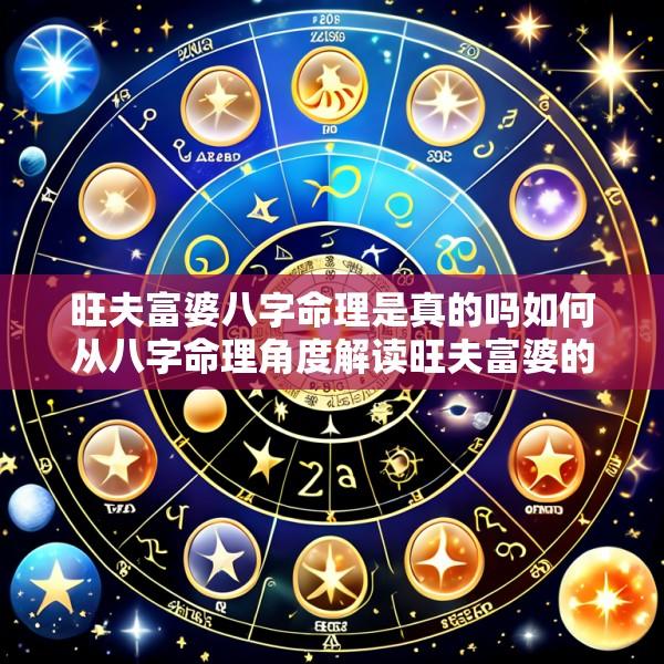 旺夫富婆八字命理是真的吗如何从八字命理角度解读旺夫富婆的特征