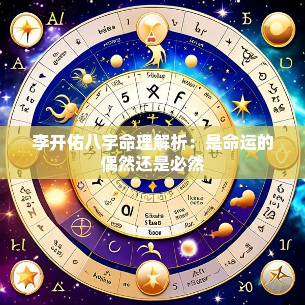 李开佑八字命理解析：是命运的偶然还是必然