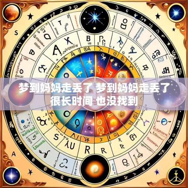 梦到妈妈走丢了 梦到妈妈走丢了很长时间 也没找到