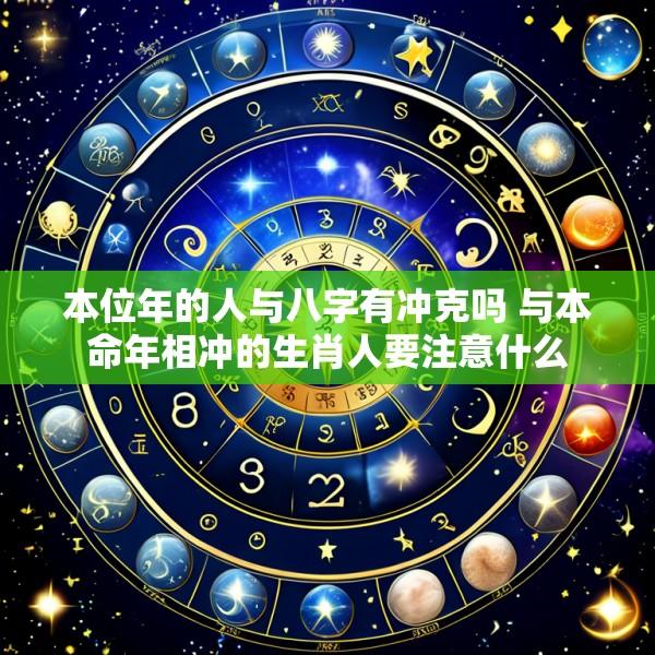 本位年的人与八字有冲克吗 与本命年相冲的生肖人要注意什么