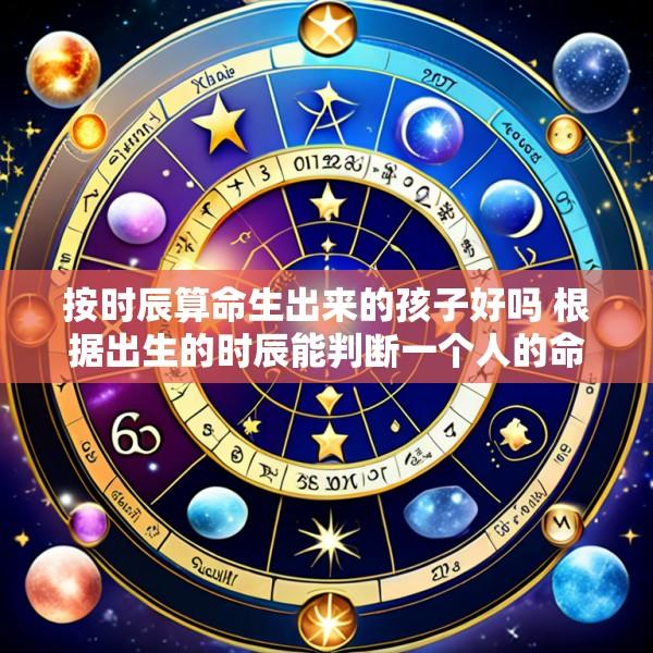 按时辰算命生出来的孩子好吗 根据出生的时辰能判断一个人的命运吗