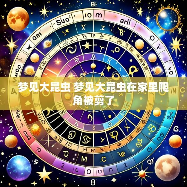 梦见大昆虫 梦见大昆虫在家里爬角被剪了