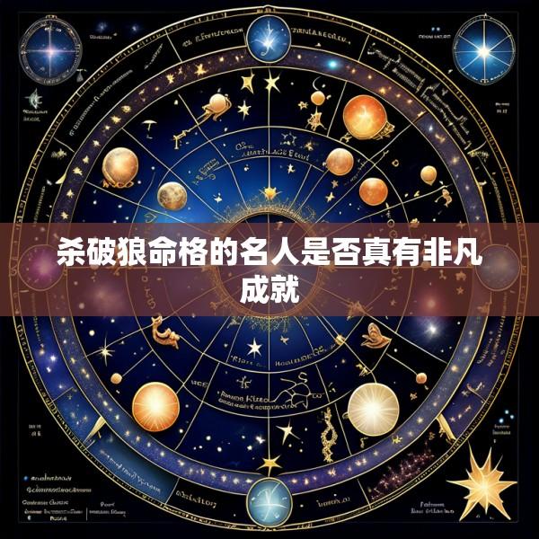 杀破狼命格的名人是否真有非凡成就