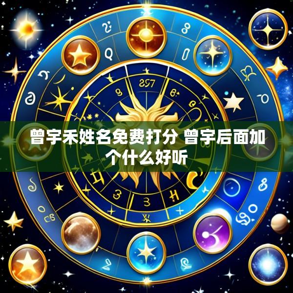 曾宇禾姓名免费打分 曾宇后面加个什么好听