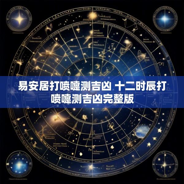 易安居打喷嚏测吉凶 十二时辰打喷嚏测吉凶完整版