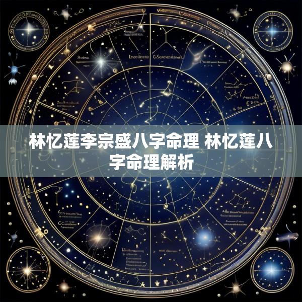 林忆莲李宗盛八字命理 林忆莲八字命理解析