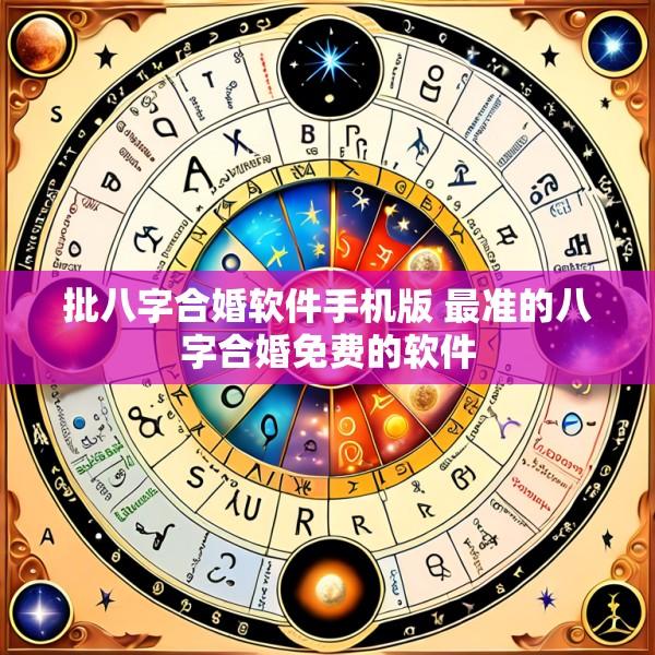 批八字合婚软件手机版 最准的八字合婚免费的软件