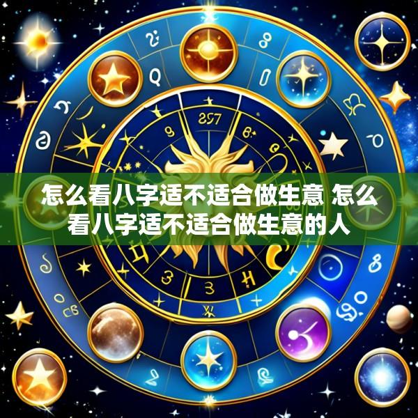 怎么看八字适不适合做生意 怎么看八字适不适合做生意的人