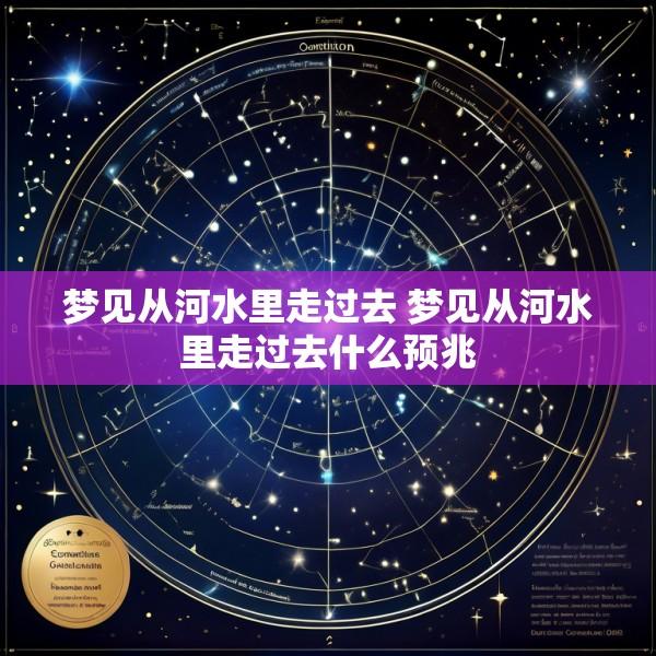 梦见从河水里走过去 梦见从河水里走过去什么预兆