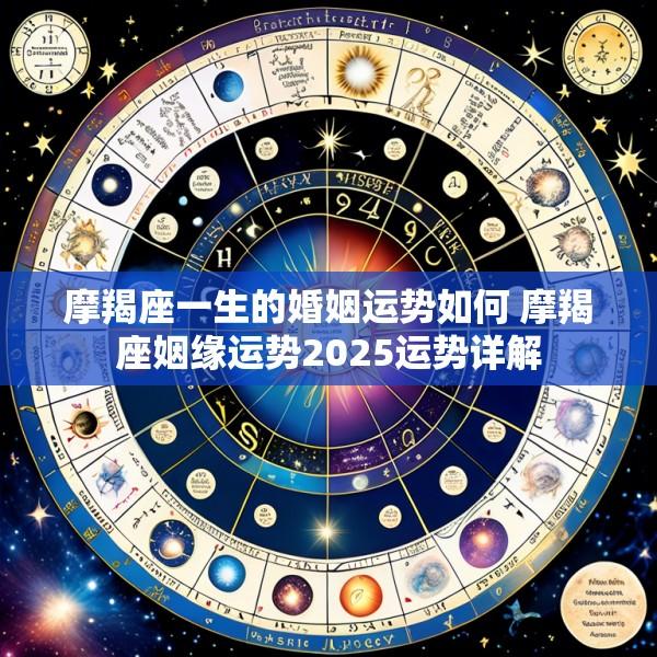 摩羯座一生的婚姻运势如何 摩羯座姻缘运势2025运势详解