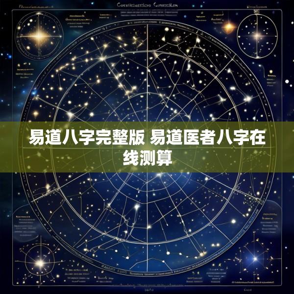 易道八字完整版 易道医者八字在线测算