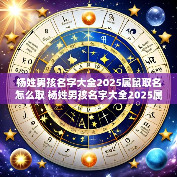 杨姓男孩名字大全2025属鼠取名怎么取 杨姓男孩名字大全2025属鼠取名怎么取好听