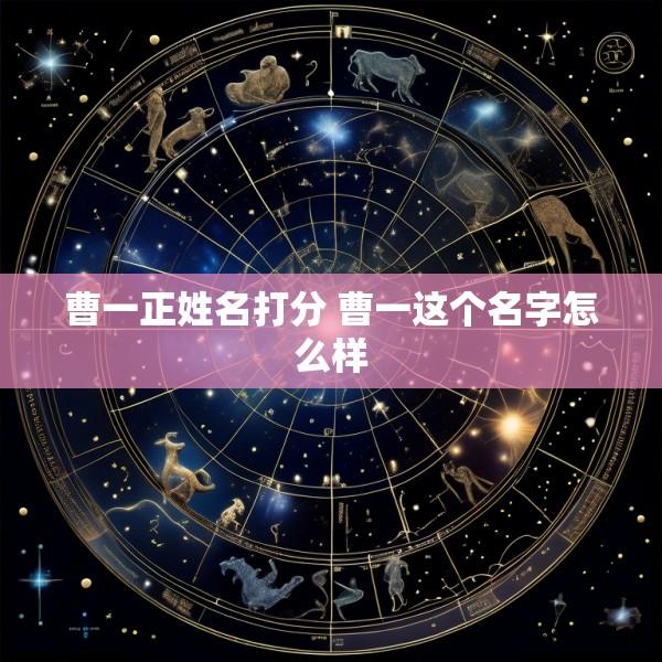曹一正姓名打分 曹一这个名字怎么样