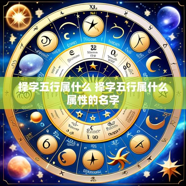 择字五行属什么 择字五行属什么属性的名字