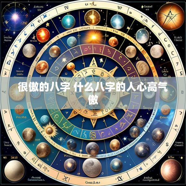 很傲的八字 什么八字的人心高气傲