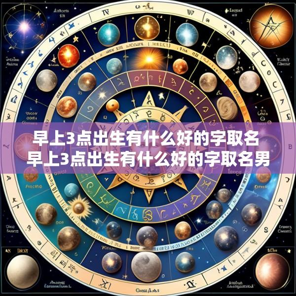 早上3点出生有什么好的字取名 早上3点出生有什么好的字取名男孩 宋