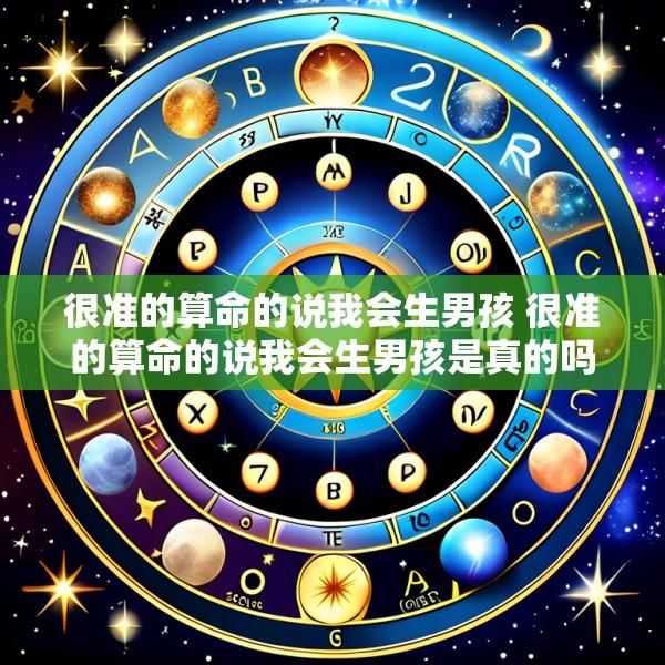 很准的算命的说我会生男孩 很准的算命的说我会生男孩是真的吗