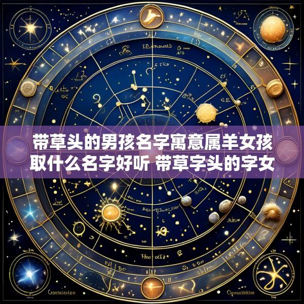 带草头的男孩名字寓意属羊女孩取什么名字好听 带草字头的字女孩取名属羊女