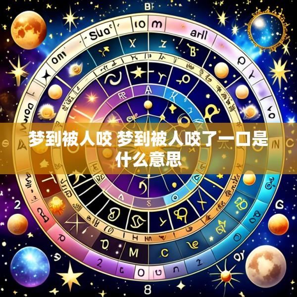 梦到被人咬 梦到被人咬了一口是什么意思