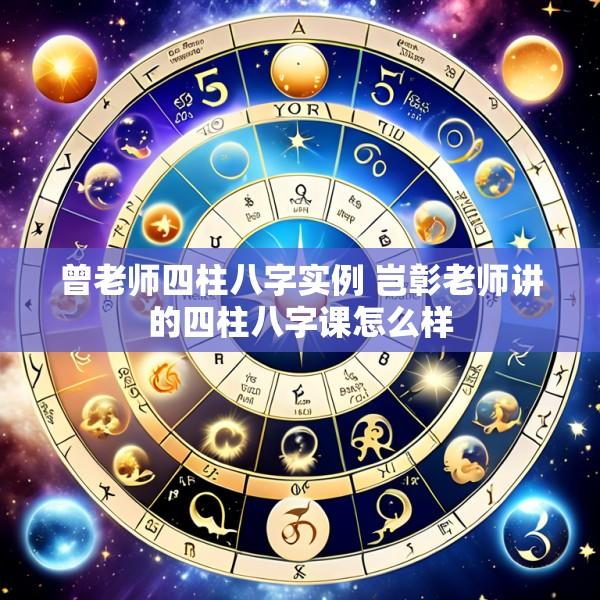 曾老师四柱八字实例 岂彰老师讲的四柱八字课怎么样