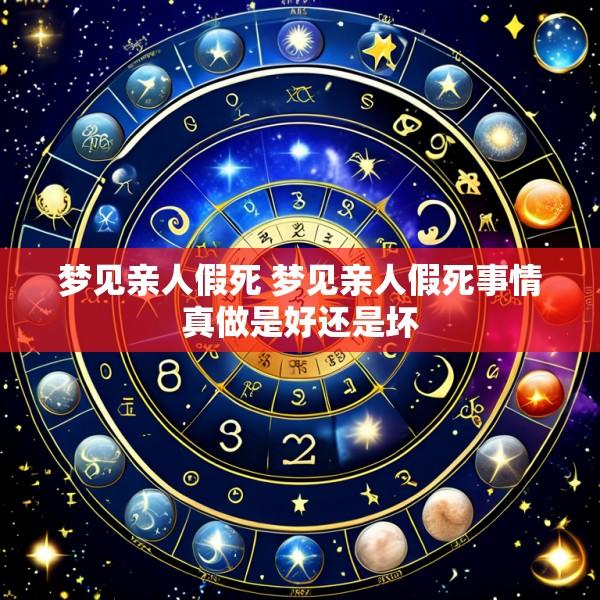 梦见亲人假死 梦见亲人假死事情真做是好还是坏