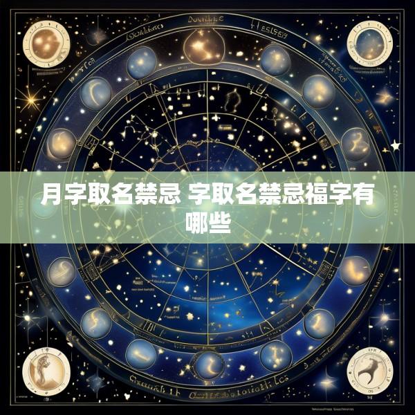 月字取名禁忌 字取名禁忌福字有哪些
