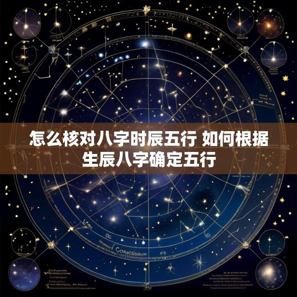 怎么核对八字时辰五行 如何根据生辰八字确定五行