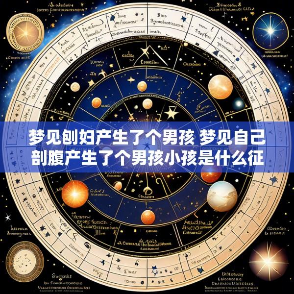 梦见刨妇产生了个男孩 梦见自己剖腹产生了个男孩小孩是什么征兆