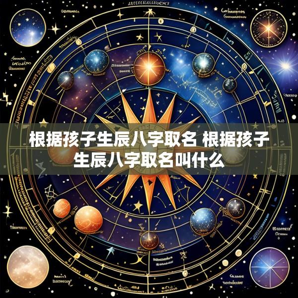 根据孩子生辰八字取名 根据孩子生辰八字取名叫什么