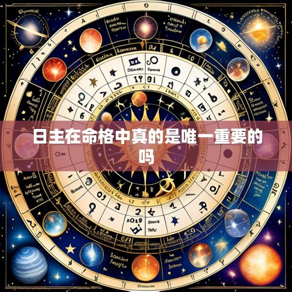 日主在命格中真的是唯一重要的吗