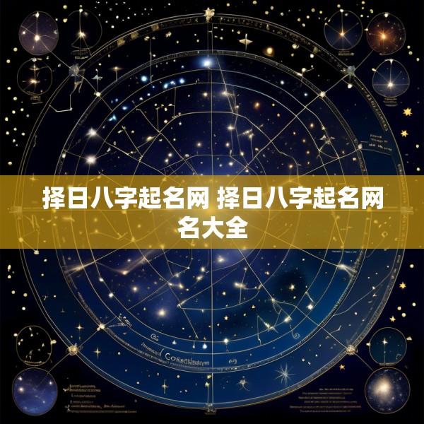 择日八字起名网 择日八字起名网名大全