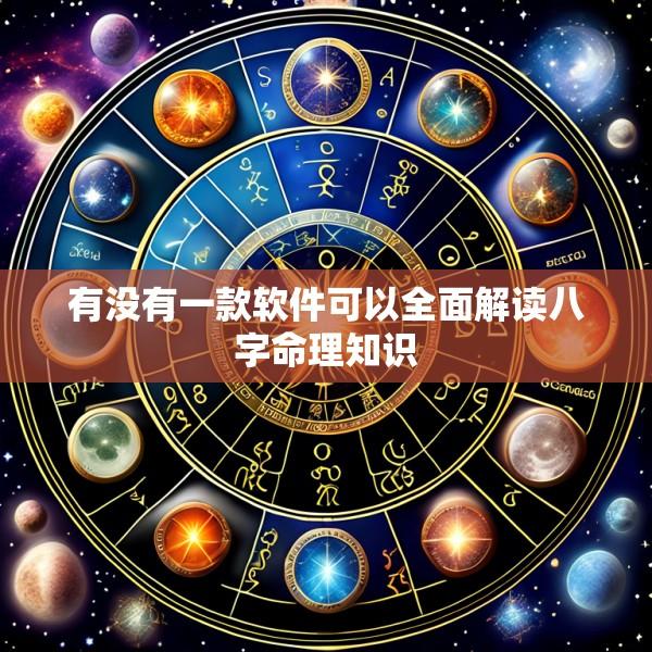 有没有一款软件可以全面解读八字命理知识