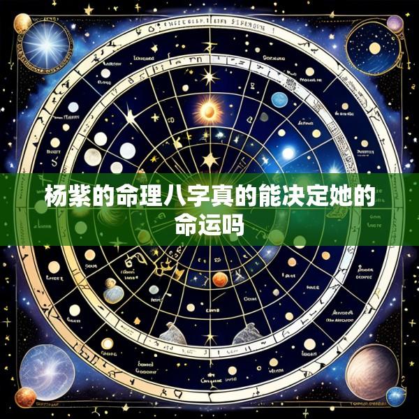 杨紫的命理八字真的能决定她的命运吗