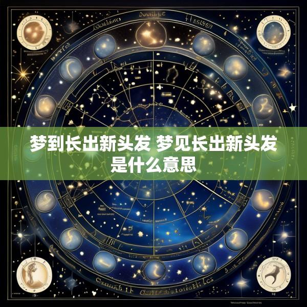 梦到长出新头发 梦见长出新头发是什么意思