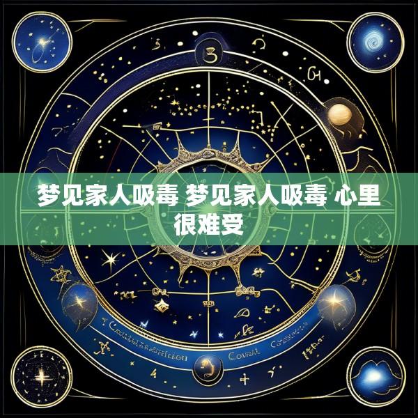 梦见家人吸毒 梦见家人吸毒 心里很难受