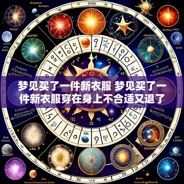 梦见买了一件新衣服 梦见买了一件新衣服穿在身上不合适又退了