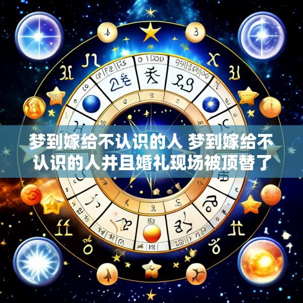 梦到嫁给不认识的人 梦到嫁给不认识的人并且婚礼现场被顶替了