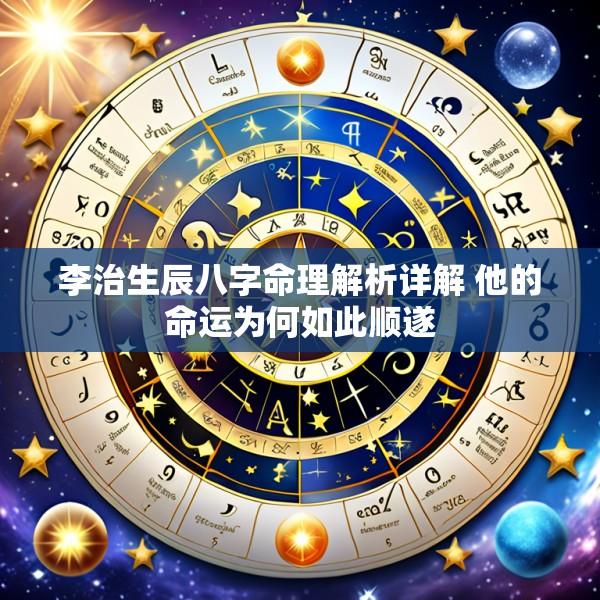 李治生辰八字命理解析详解 他的命运为何如此顺遂