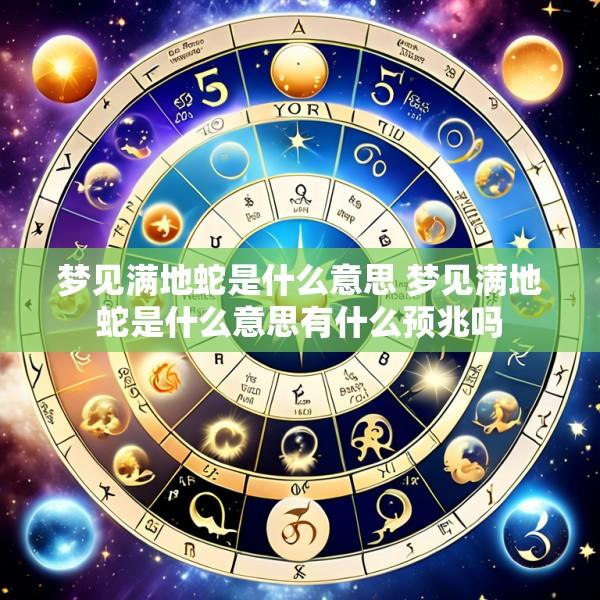 梦见满地蛇是什么意思 梦见满地蛇是什么意思有什么预兆吗