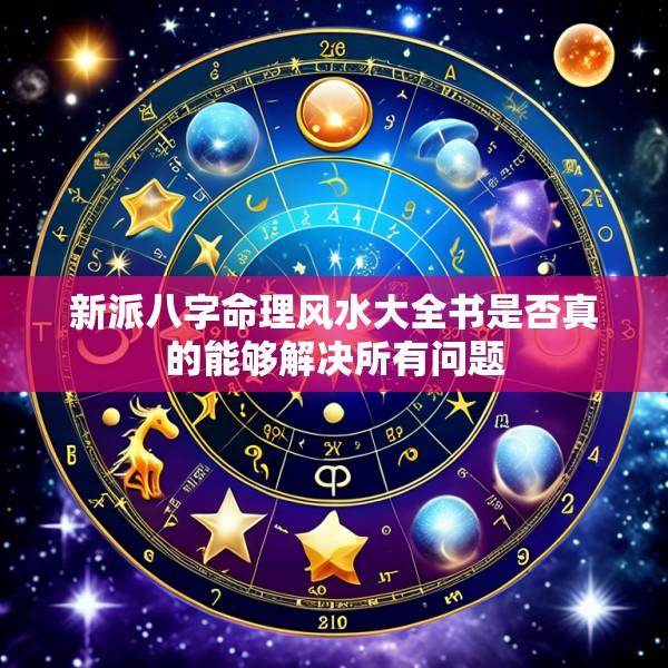 新派八字命理风水大全书是否真的能够解决所有问题