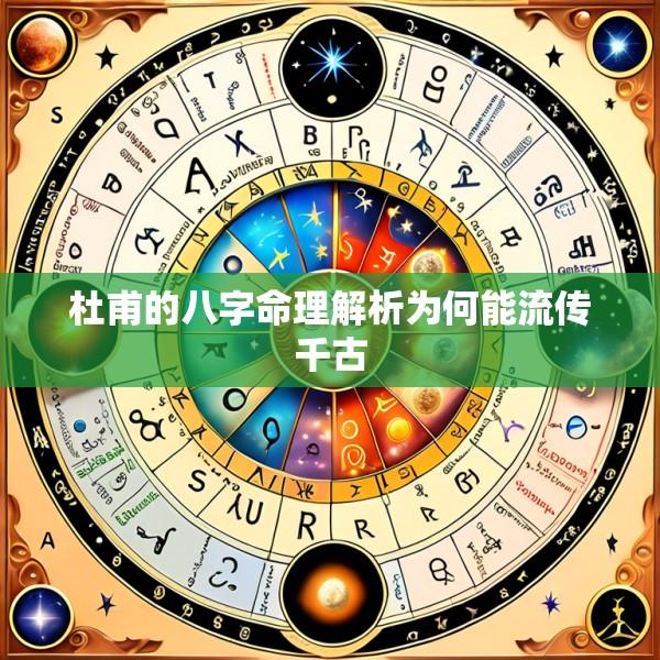 杜甫的八字命理解析为何能流传千古