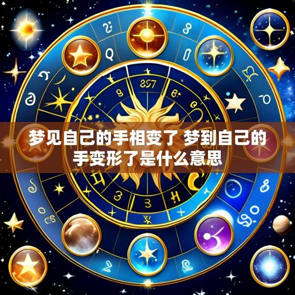 梦见自己的手相变了 梦到自己的手变形了是什么意思