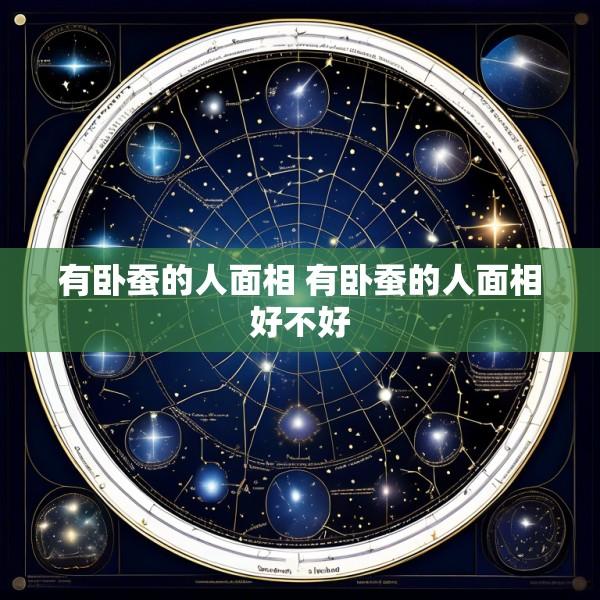有卧蚕的人面相 有卧蚕的人面相好不好