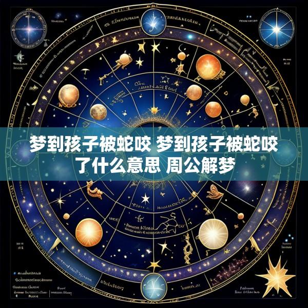 梦到孩子被蛇咬 梦到孩子被蛇咬了什么意思 周公解梦