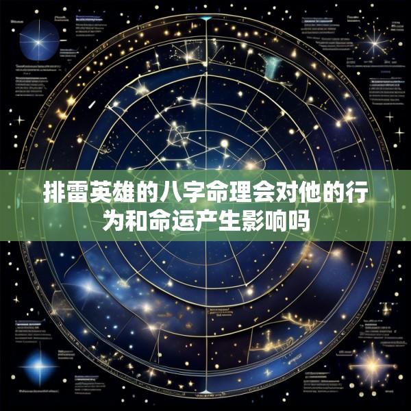 排雷英雄的八字命理会对他的行为和命运产生影响吗