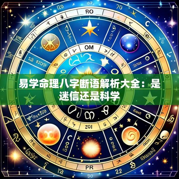 易学命理八字断语解析大全：是迷信还是科学