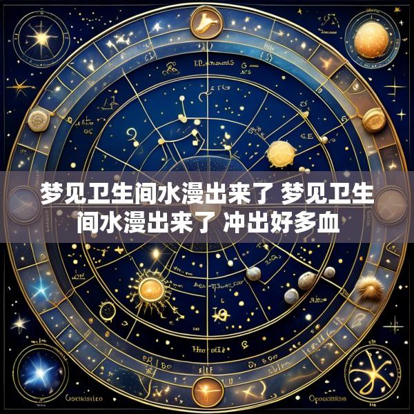 梦见卫生间水漫出来了 梦见卫生间水漫出来了 冲出好多血
